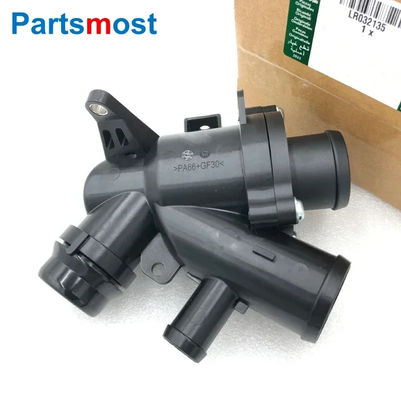 LR035124 LR032135 AJ812976 3.0 V6 5.0 V8 Petrol Coolant Thermostat Housing for LAND ROVER Discovery 4 Range Rover RR Sport Velar