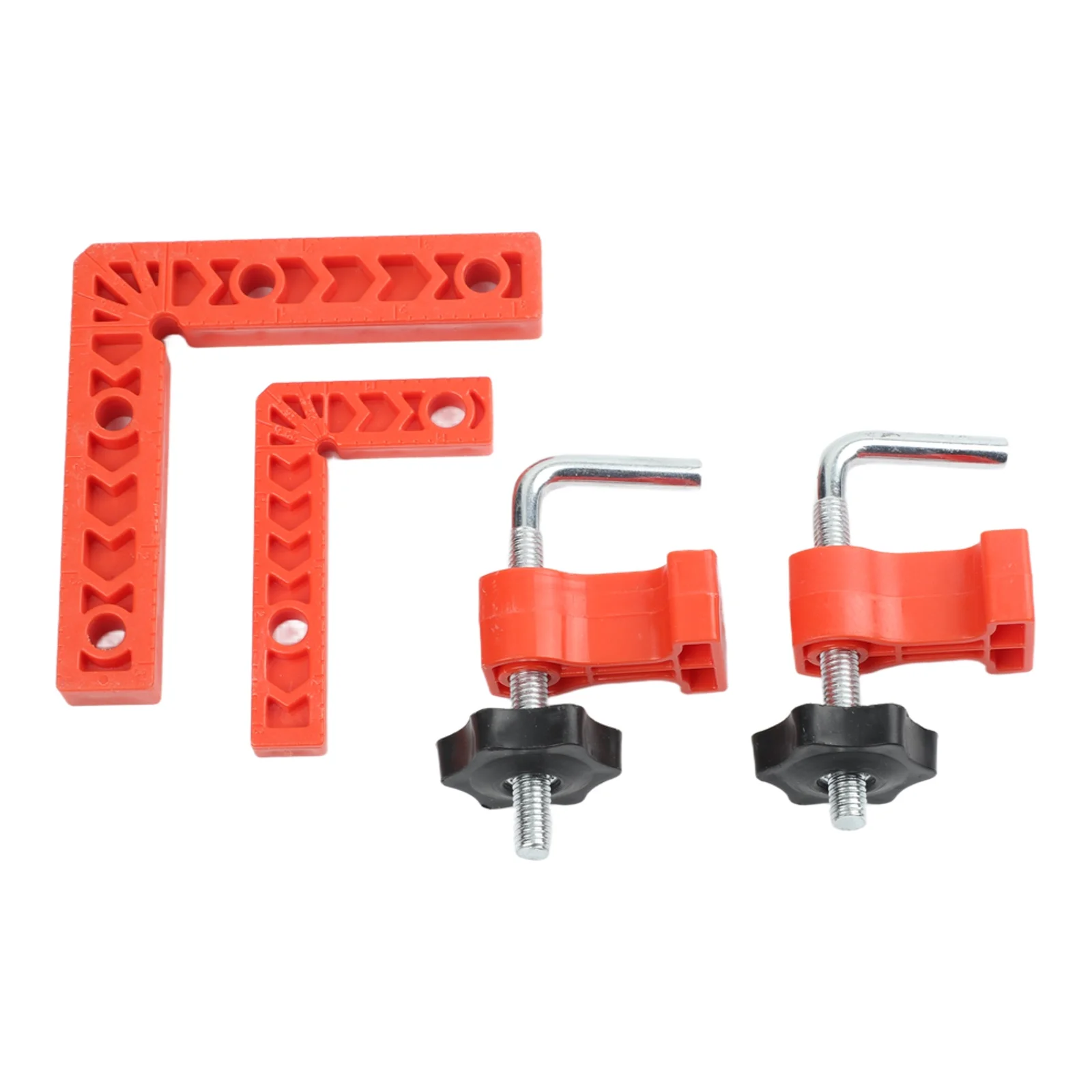 2set 90degree Positioning Clamping Squares Carpenter Fixture For Woodworking Frame Aluminum Clamp For Drawers Cabinets Furniture