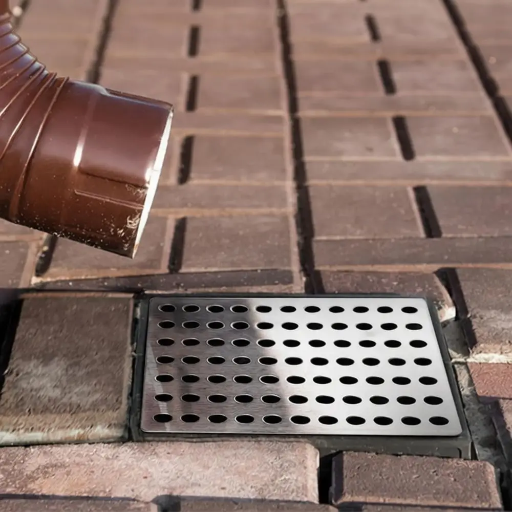Stainless Steel Square Floor Drain Cover Heavy Duty Anti Clogging Filter Mesh Kitchen Bathroom Waste Water Strainer Net