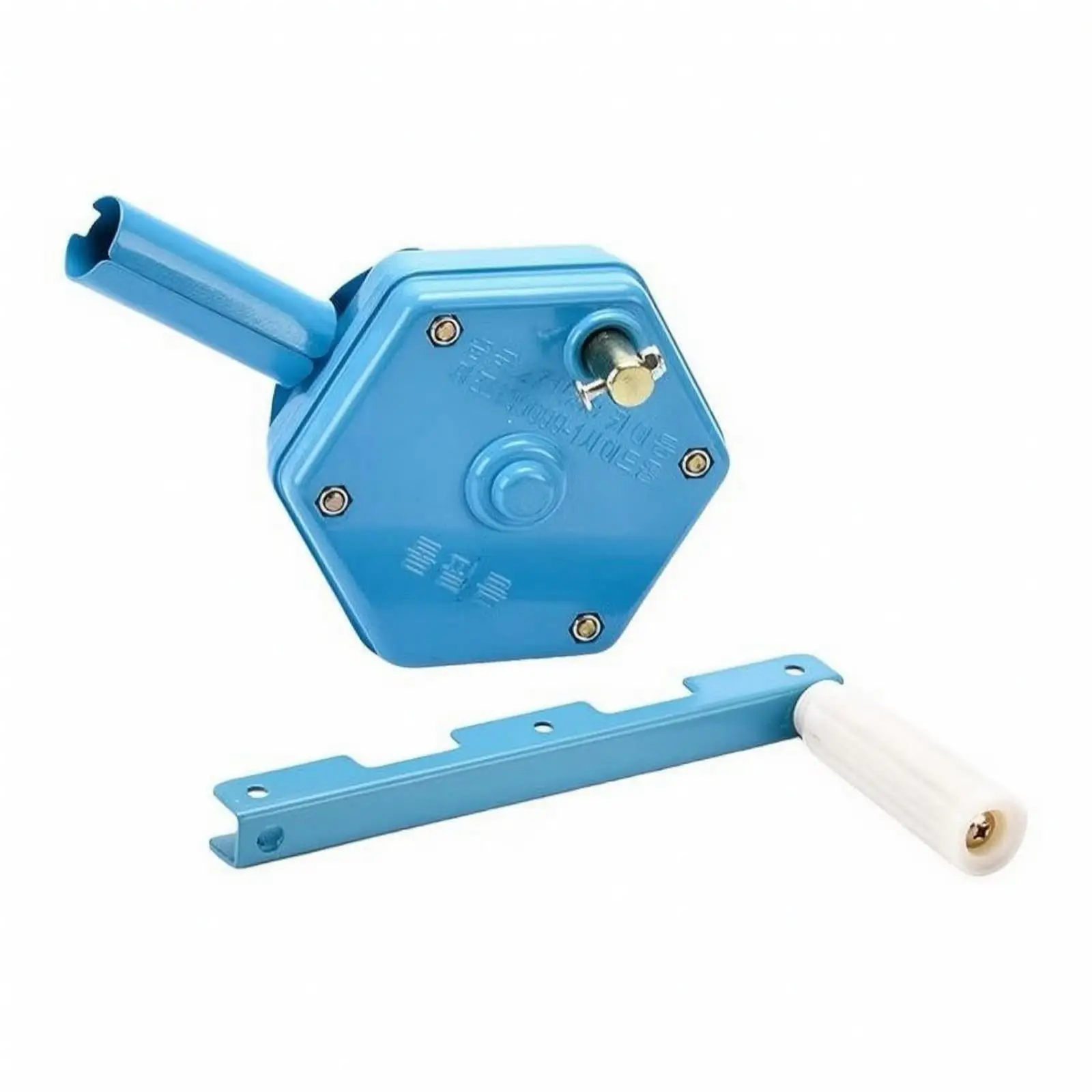 Film Rolling Winder for Greenhouse with Coated Metal Housing and Gear Drive for Controlled Airflow