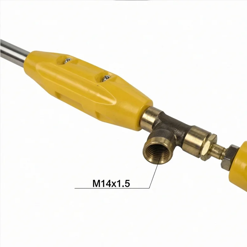 Curved Nozzle Spray Gun Wand Brass Fittings Stainless Steel 54cm 84cm Farm Garden Plant Protection Irrigation Cleaning High Pressure Adjustable Extension Connector Sprayer Parts Atomizers Agricultural Tools Outdoor Use
