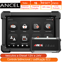 ANCEL X7 HD Truck Scanner 2024 Diesel Heavy Duty Truck Diagnostic Tool ECU Oil Reset 24V 12V All System OBD2 Diesel Tool