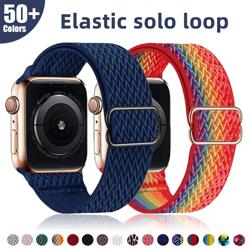 Correa Scrunchie para Apple Watch Band pulsera Correa 44 mm SE Iwatch Series 9 6 7 8 41mm 45mm 40mm 49mm Ultra 2 cinturón