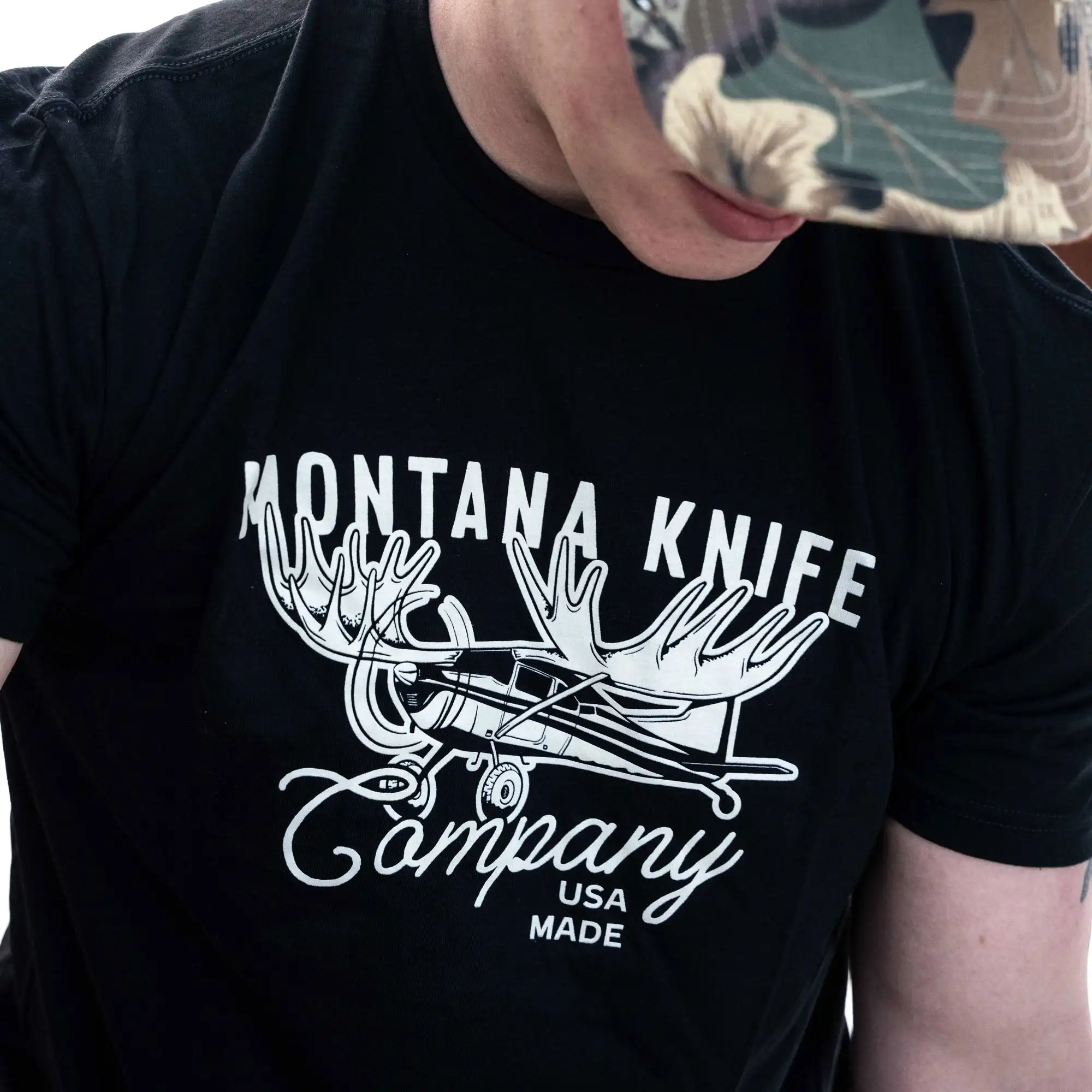 MKC MOOSE TEE - BLACK Tactical T-Shirt High-end Luxury Unisex Style Both of Men and Women
