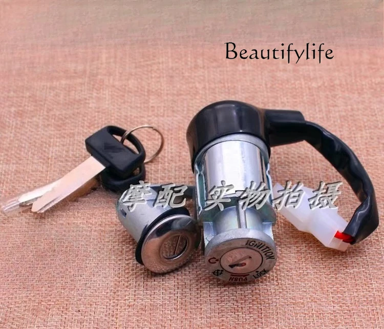 

Suitable for motorcycle accessories, front shadow WH125-6/S set lock, electric door lock ignition switch