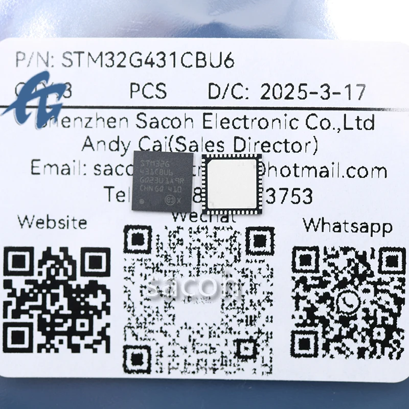 (Componentes electrónicos SACOH) STM32G431CBU6 5 piezas 100% circuito integrado de chip IC