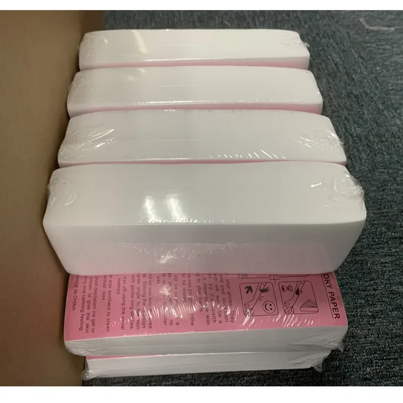 500PCS Nonwoven Body Cloth Hair Remove Wax Paper Rolls Hair Removal Epilator Wax Strip Paper For Face Leg Arm High Quality