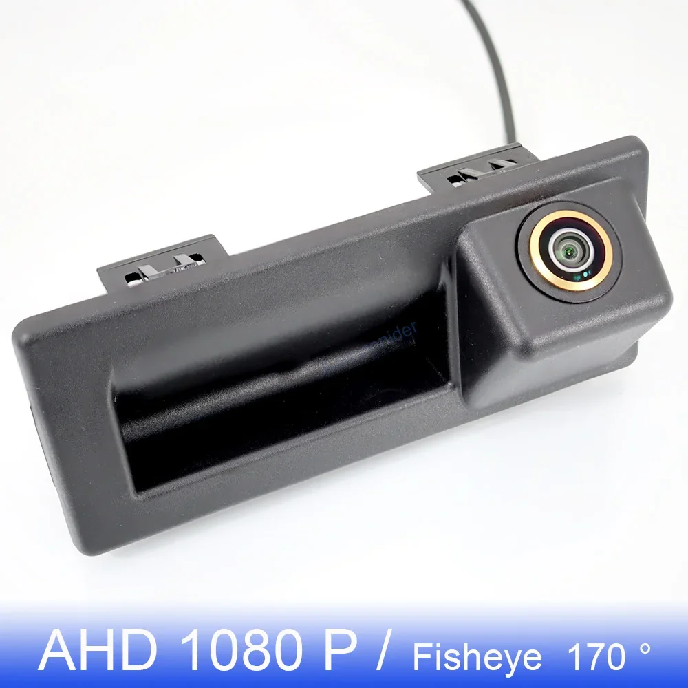 Golden FishEye AHD 1080P Vehicle Truck Handle Rear View Camera For Volkswagen Touran 2016 20017 2018 2019 For Audi A4L 2017 Car