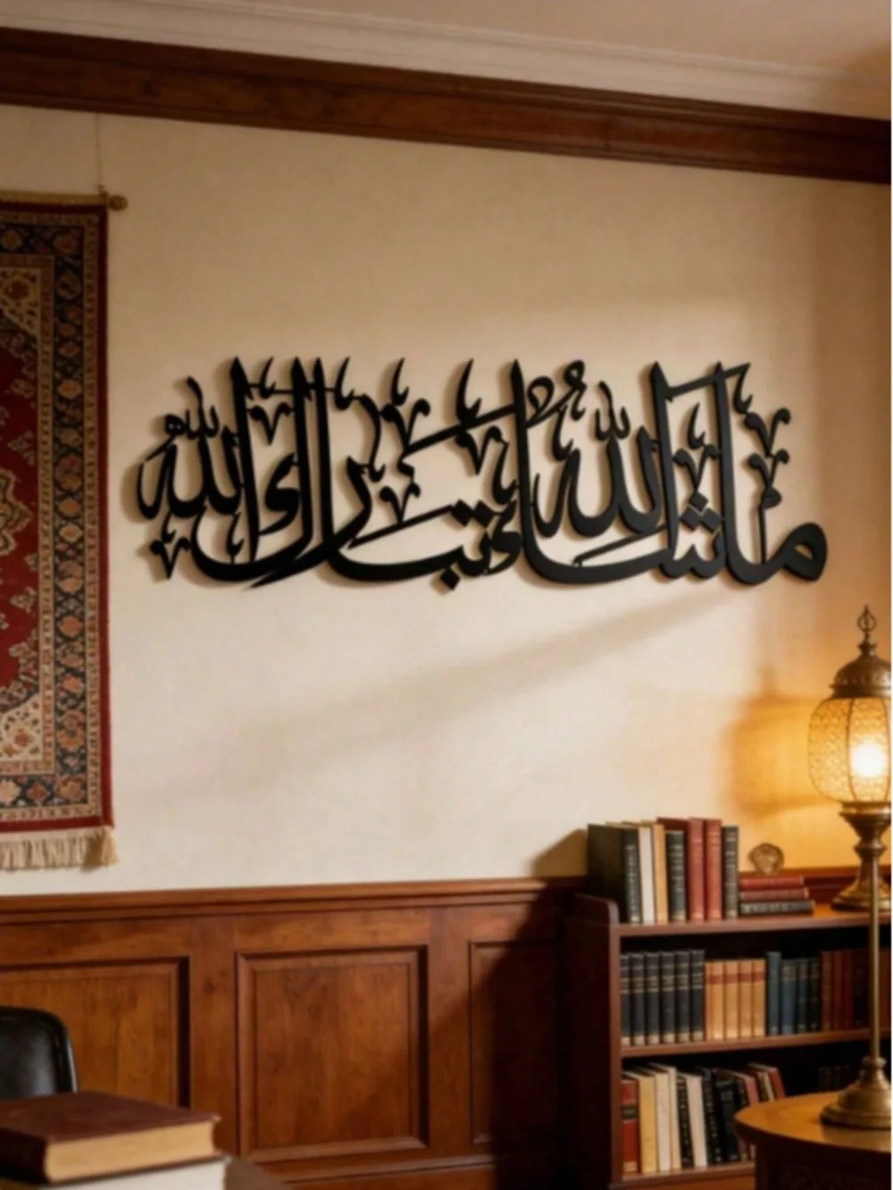 CIFBUY Masala Islamic Calligraphy Metal Wall Art Arabic Decor Muslim Home Gift Easy to Hang