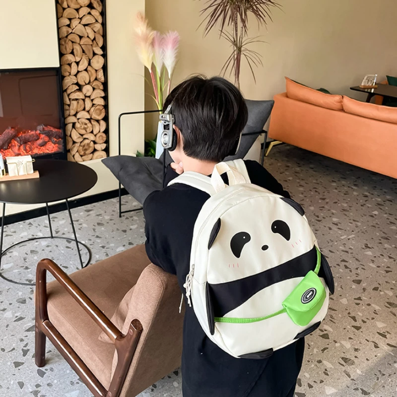 Tas ransel anak kartun untuk anak laki-laki, tas ransel dada Panda untuk anak laki-laki, tas ransel lucu, tas ibu anak-anak untuk anak perempuan, tas sekolah Mochila Sac