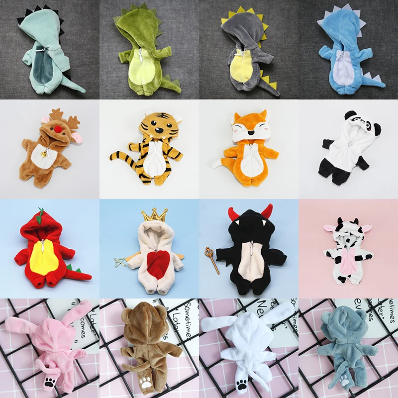 Free Shipping Obitsu 11 Clothes Cute Dinosaur animal monster Doll Clothes for ob11,molly, gsc,1/12 BJD Doll Accessories Toys