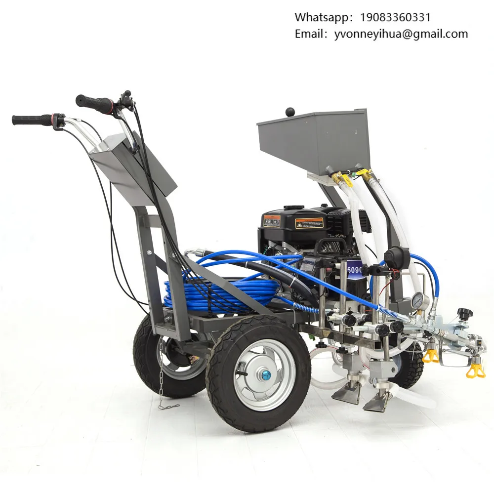 Low Cost Cold Plastic Automatic White Line Line Marking Manufacturing Machine Electric Road Marking Machine