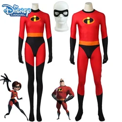 Disney The Incredibles Cosplay Costume Kids Incredibles Adult Child Red Jumpsuit Bodysuit Mask Suit Halloween Party Costumes