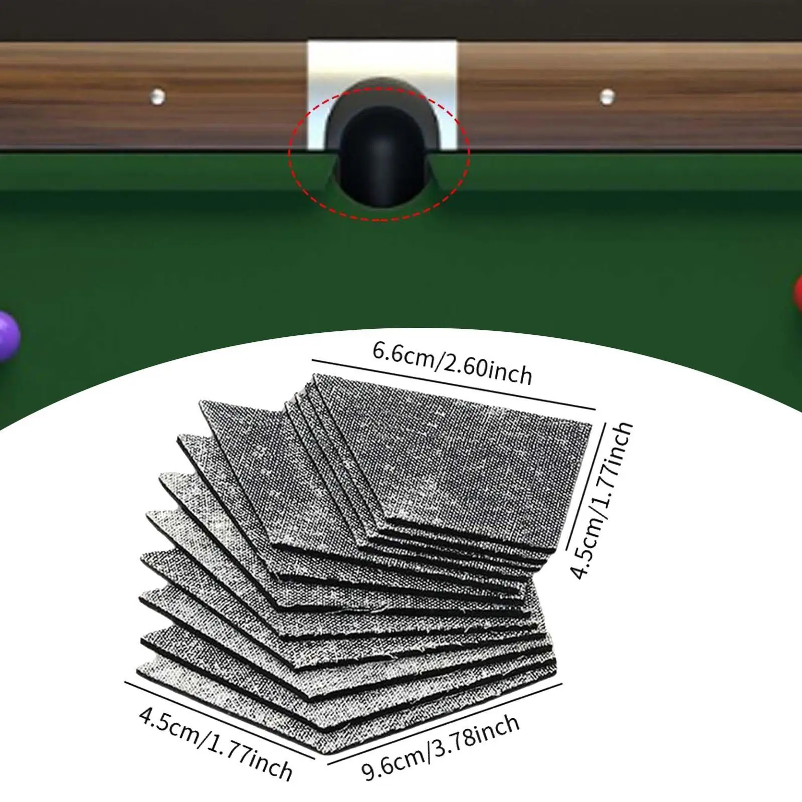 

12 резиновых границ подушки для бильярдного стола для посадки бильярдного шара 5 мм