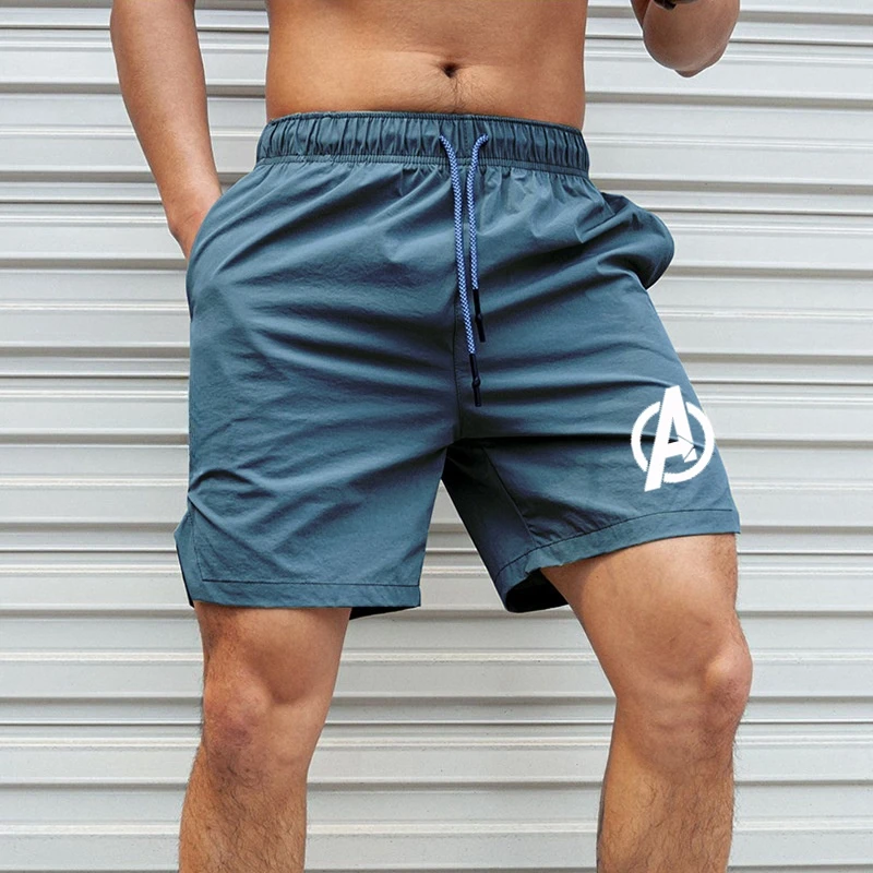 Pantalones cortos de playa impermeables para hombre, Bermudas elásticas de 4 vías para Surf, tabla de natación, verano, Q48