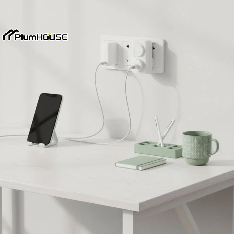German To Universal Grounded Countdown Timer Socket 13H Setting Auto Power Off For Home Charging Small Appliances