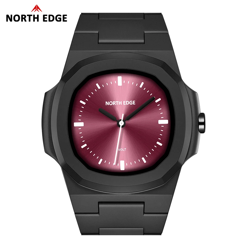 NORTH EDGE New Men Digital Sports Wristwatch Swimming Waterproof 50m Fashion Simple Light Square Men Women Watches Reloj  VOLT