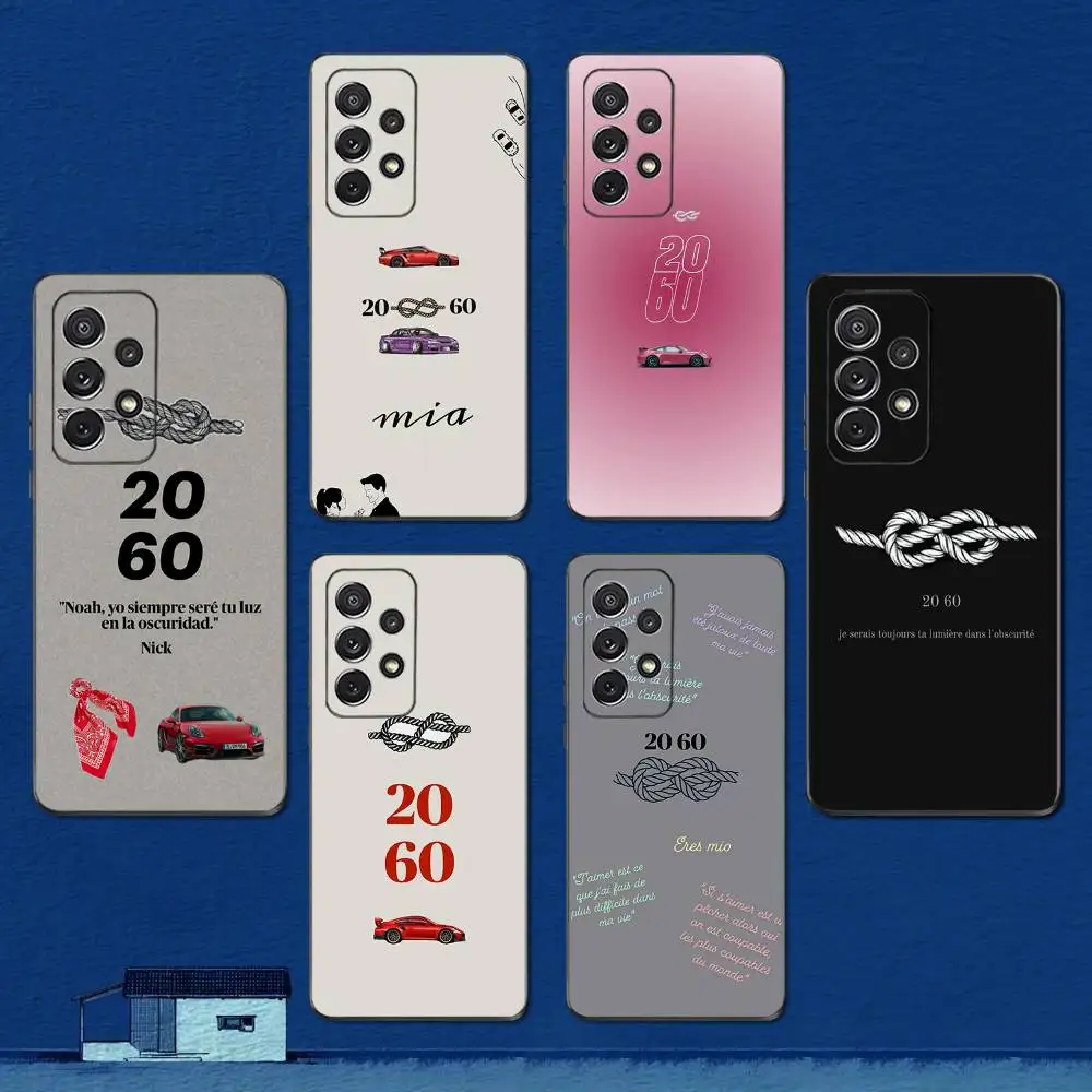 حافظة هاتف C-Culpa T-Tuya MIA-20-60 لهاتف سامسونج S22، S21، S20، S10، S9، S25، S24، S23، Ultra، FE، Plus، Lite، غطاء أسود من السيليكون الناعم #1