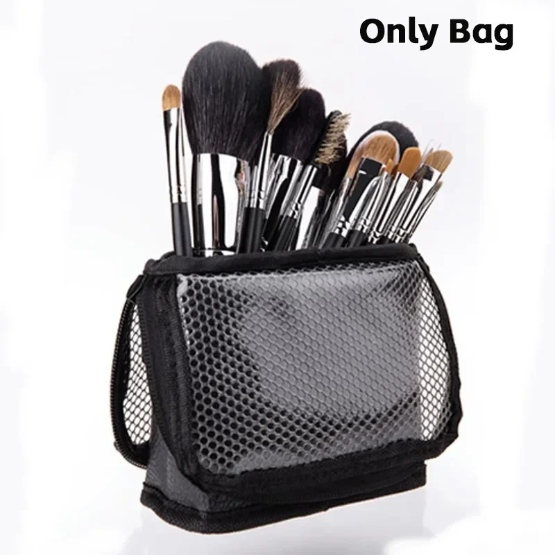 Cosmetic Bag for Women Clear Zipper Makeup Bag Travel Female Makeup Brush Holder Organizer Toiletry Bag Organizer Professional