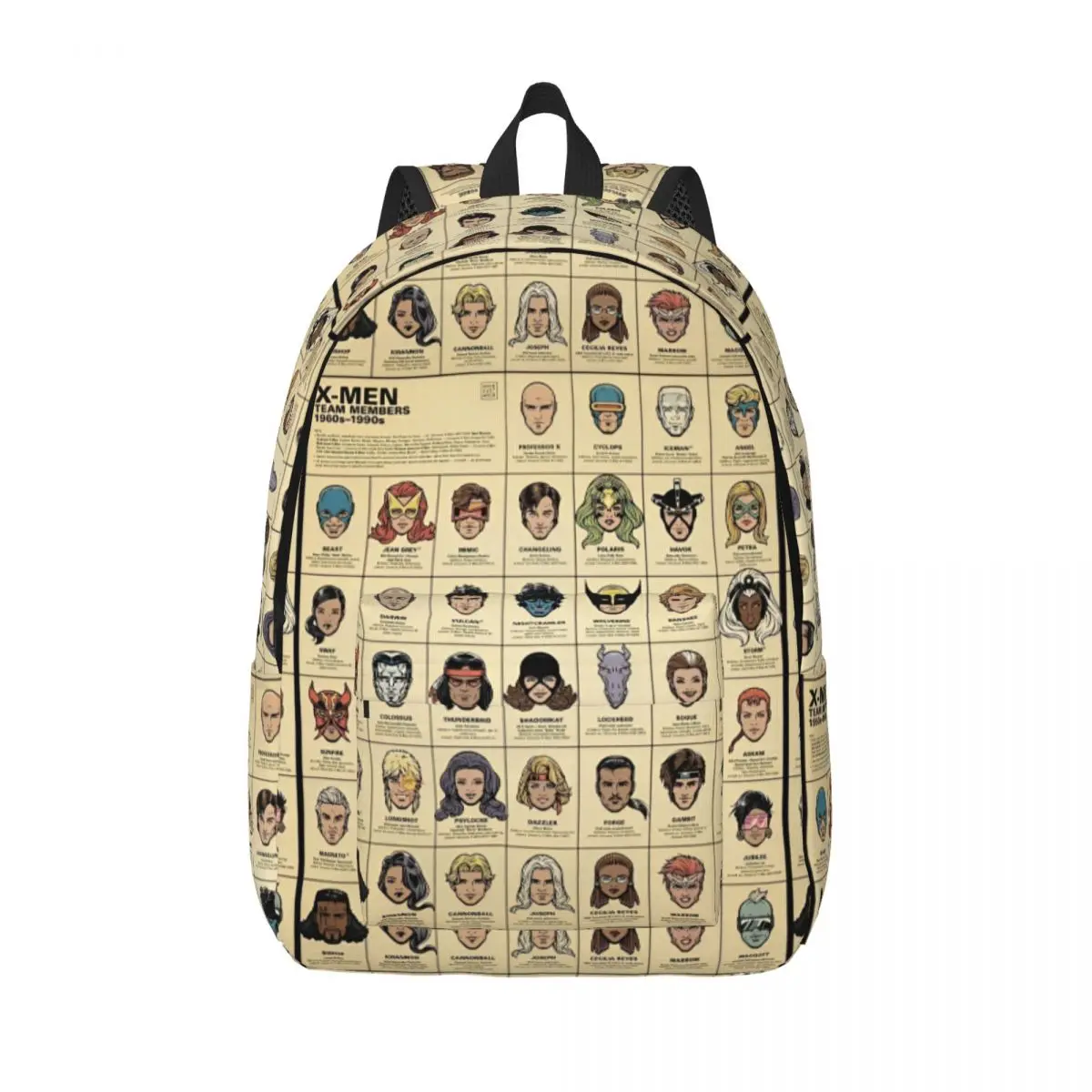 X-Men Wolverine Team Members Backpack Men Women Cool School Hiking Travel Daypack 1960s-1990s Comic Laptop Shoulder Bag Outdoor