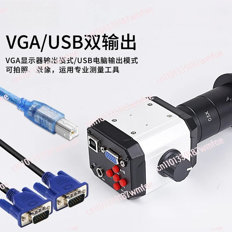 HD Digital Industrial Microscope, VGA USB CCD Camera, Professional Measurement Chip Inspection Microscope