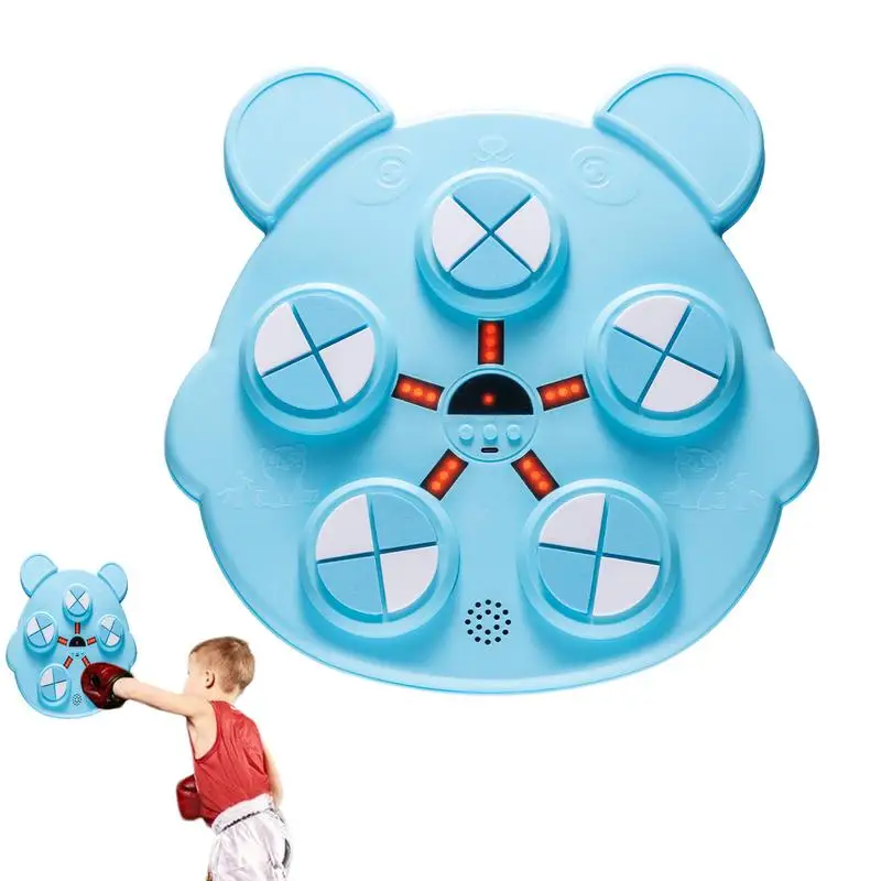 Children Intelligent Music Boxing Target Indoor Stress Relief Wall Boxing Machine Home Fighting Fitness Boxing Trainer Equipment