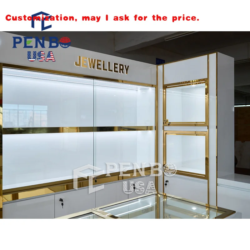 custom.Customizable Jewellery Shop Design Watch Store Decoration Cabinet Jewellery Display Cabinets Shops