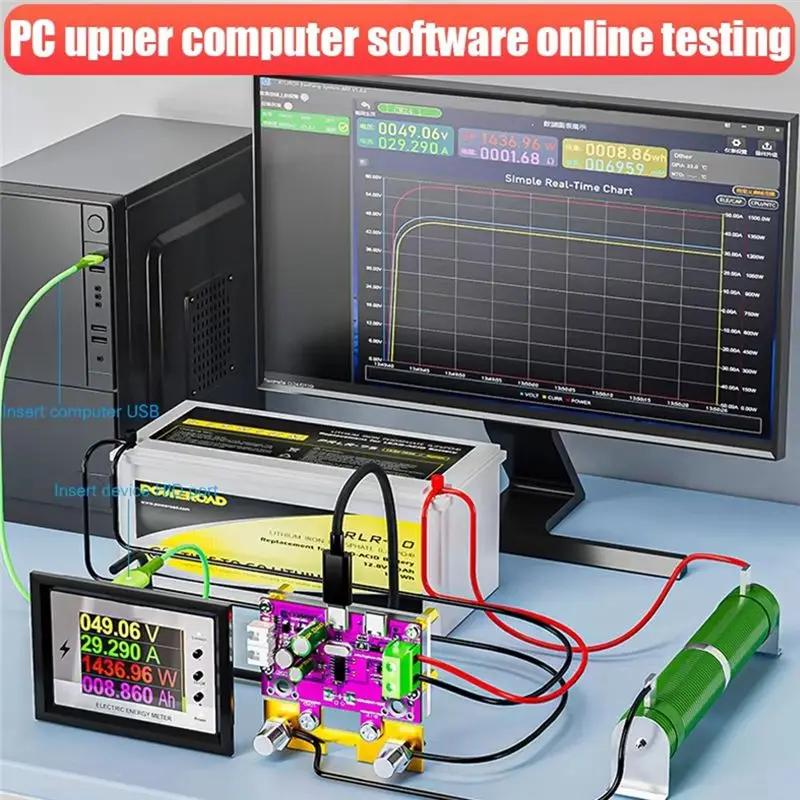 ABQU Tuya WiFi Battery Capacity Tester DC 0-420V Voltage Current Coulomb Meter Lithium Battery Monitor 200A