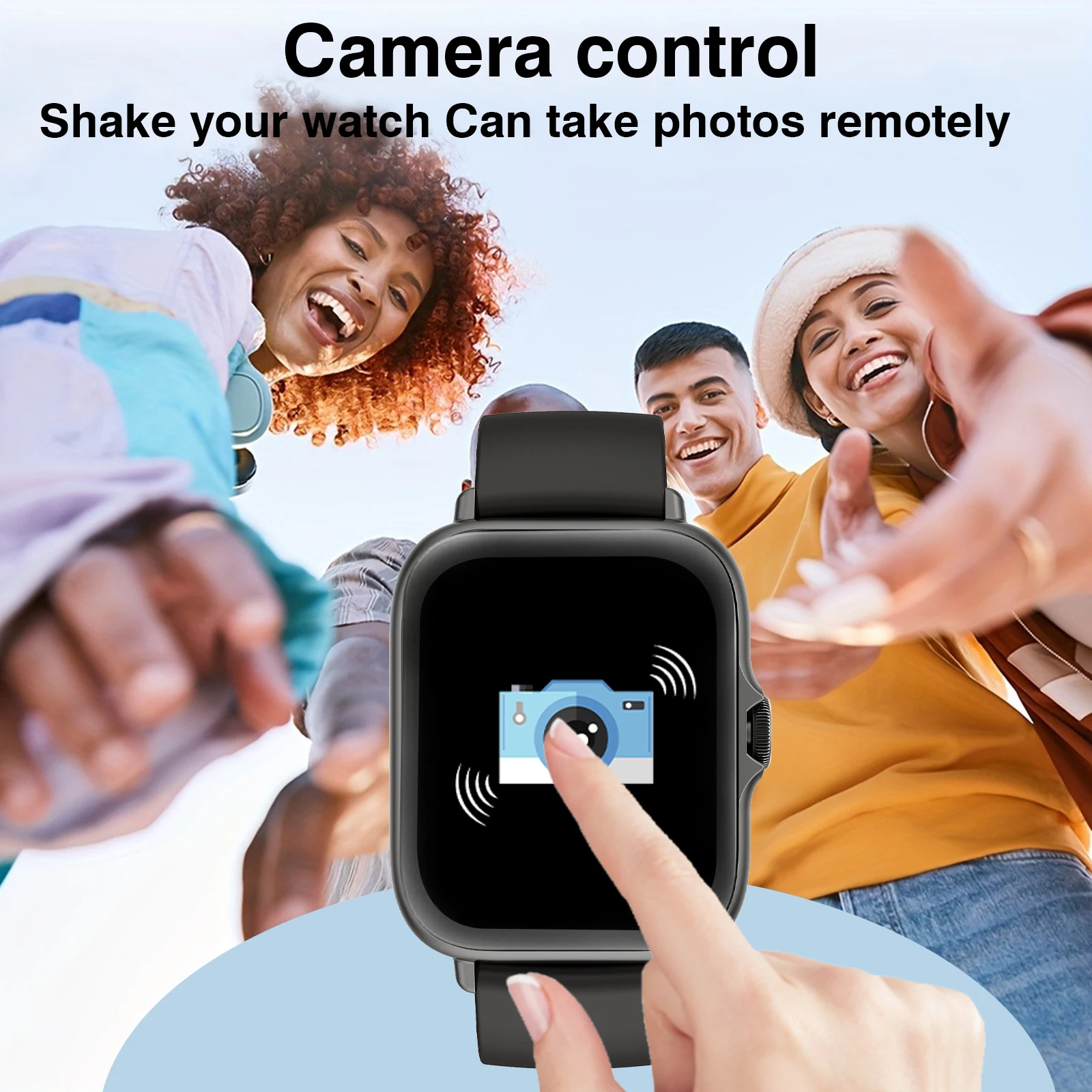 ساعة ذكية رياضية خارجية بشاشة  - مراجعة Smartwatch Iphone Watch For Men وسعره