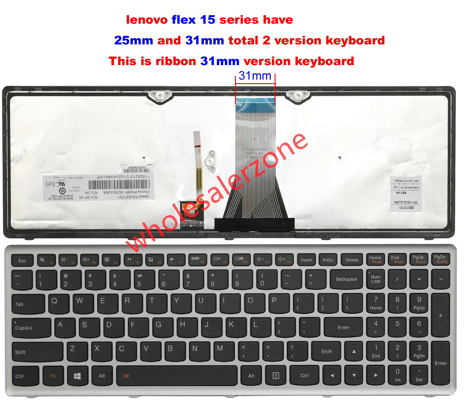 Для Lenovo G500s G505s G510s серии MP-13G33USJ686 MP-12U73US-686 T6E1-USA PK130T32B00 9Z.NAFBT.Q21 ноутбук Американская раскладка клавиатуры