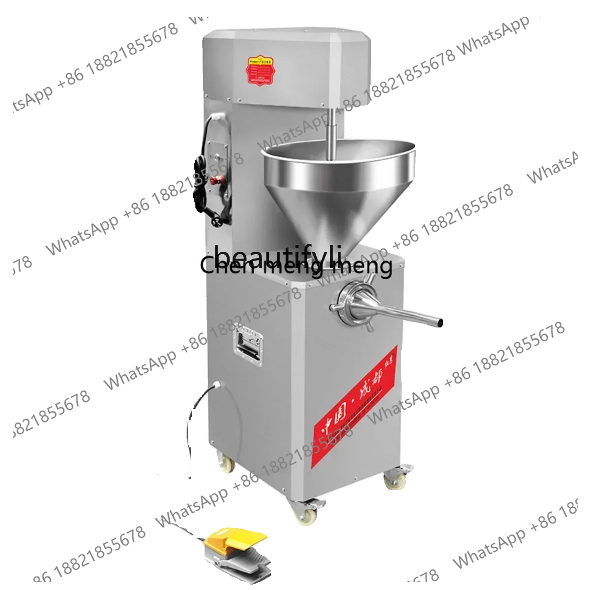 

Zi5556Hot sales Electric sausage filling machine Commercial automatic vertical ham sausage filling machine