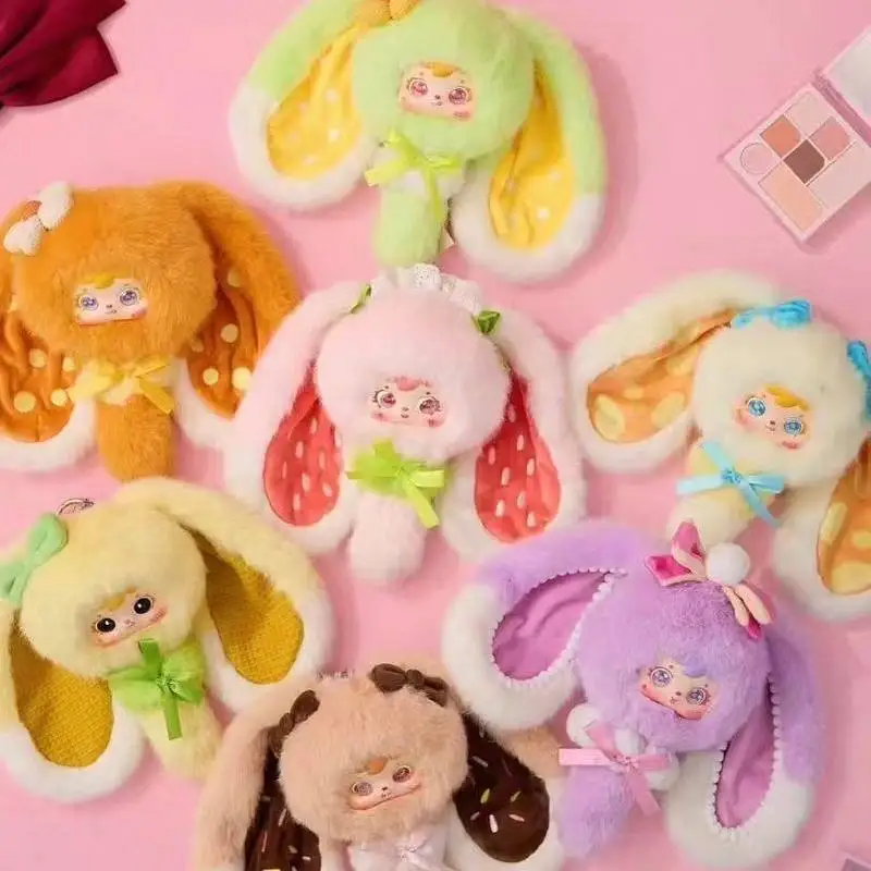 

New Samuel Colorful Dessert Cute Rabbit Plush Blind Box Kawaii Fluffy Collectible Toy Party Dress Up Gift For Kids Girls