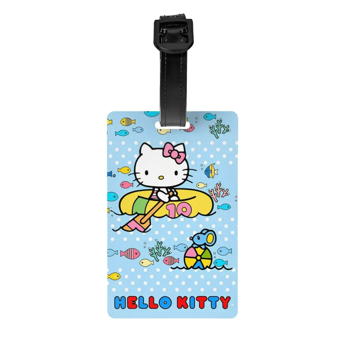 Cartoon Cute Hello Kitty Luggage Tags Travel Accessories HelloKitty Portable Label Holder Baggage Tag ID Address Aircraft Tag