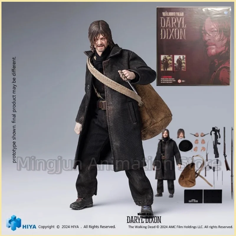 【متوفر】متوفر في المخزون الأصلي HIYA 1/12 The Walking Dead Daryl Dixon سلسلة رائعة من الرسوم المتحركة نماذج هدايا مخصصة