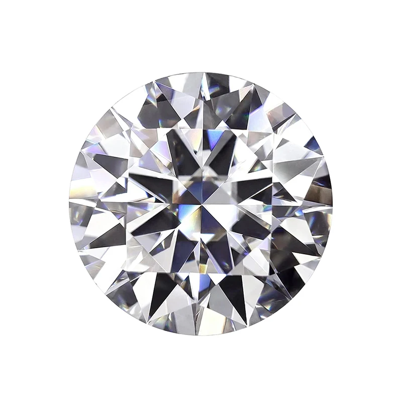 Wholesale D Color Moissanite Stone Loose Gemstones Lab Diamond 0.1-12ct VVS1 Round Cut Positive Pass Test with GRA Certificate - Image 2