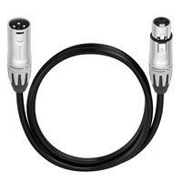 Bochara XLR Extension Cable Male to Female OFC Audio Cable Dual Shielded for Microphone Mixer 1m 2m 3m 5m 10m