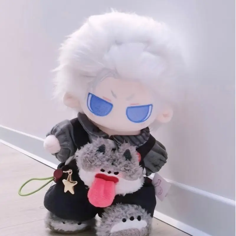 

20cm Game Role Vergil Attribute Plush Doll Body Cartoon Figure Handsome Idol Cosplay Dress Up Clothes Halloween Christmas Gifts