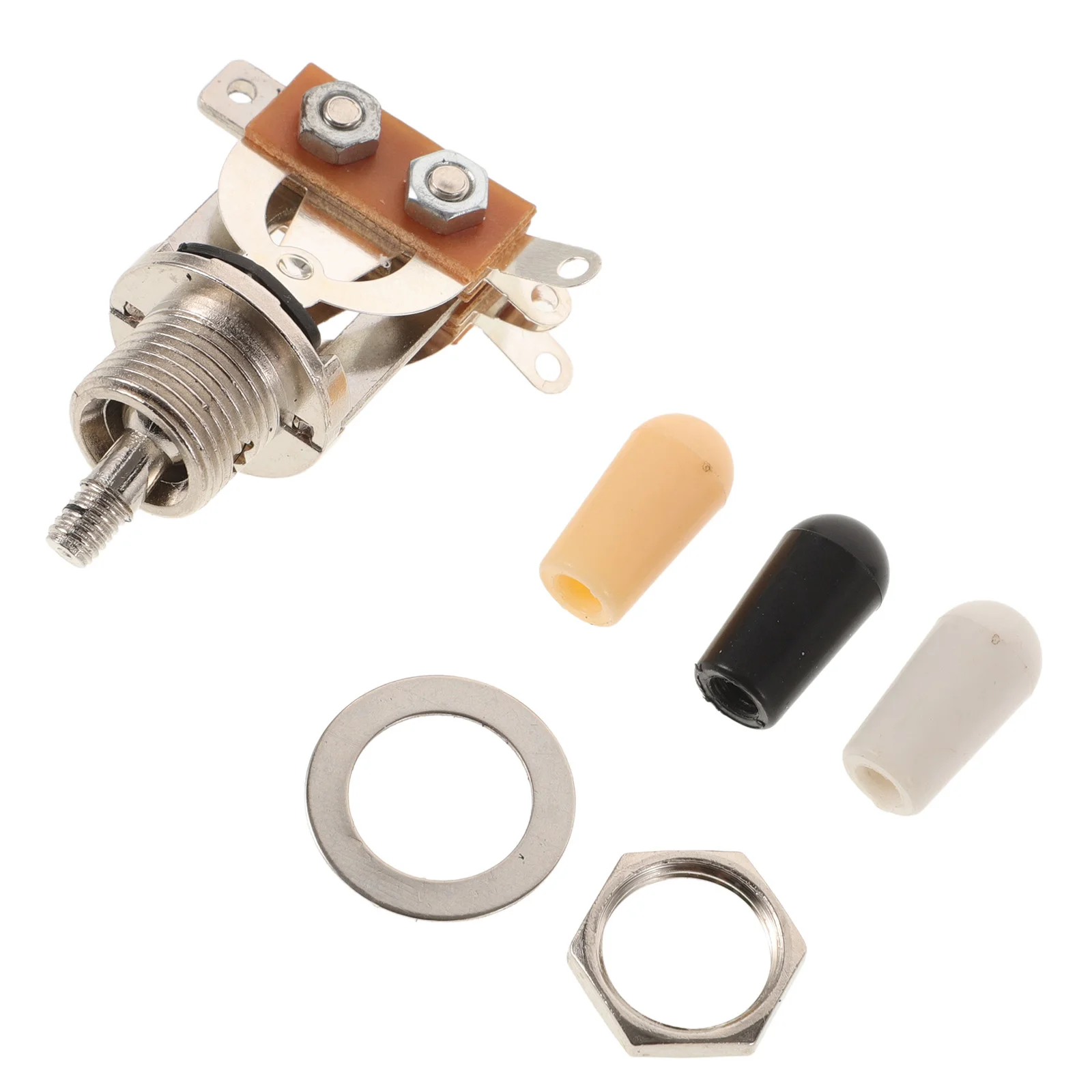 

3 Straight Guitar Toggle Switch Pickup Selector Metal Knob Caps Stable Audio Output Personalize Appearance