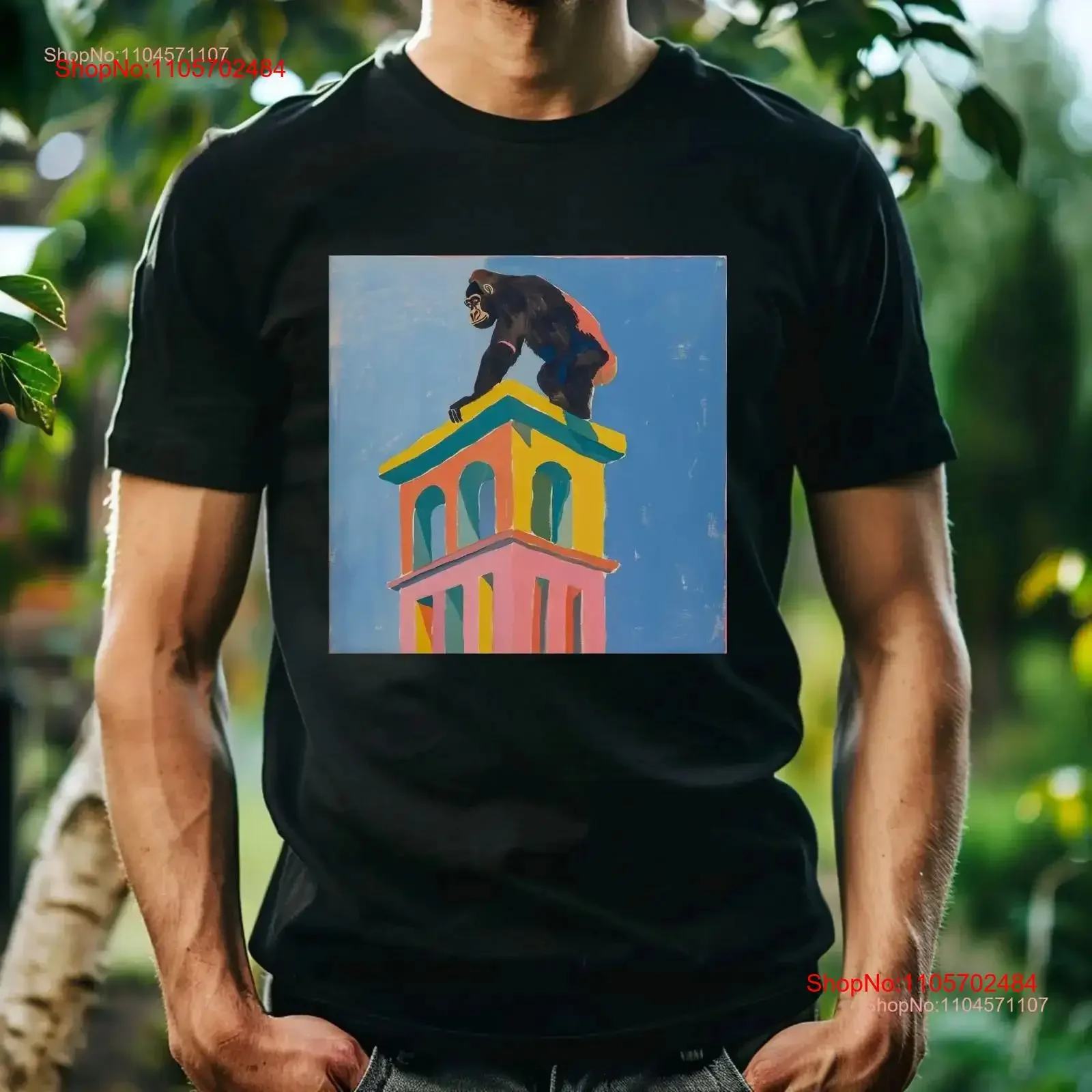 Gorila King of the Heights T Shirt Animal Lover Nature Wildlife Gorilla Wild Animals Idea vintage Washed Comfortable
