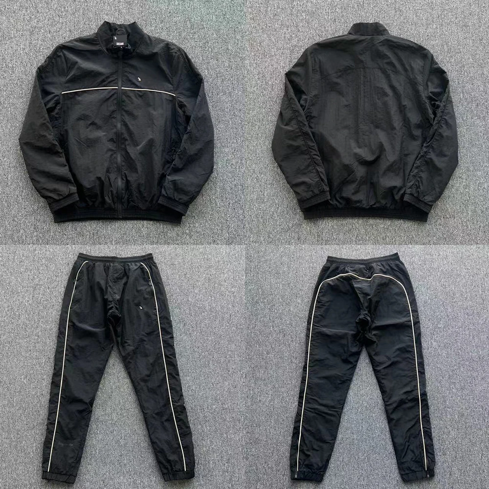 

SY-132 Уличная толстовка с капюшоном для мужчин, повседневный спортивный костюм, толстовки из черной ткани, принт из розового золота, тканый костюм