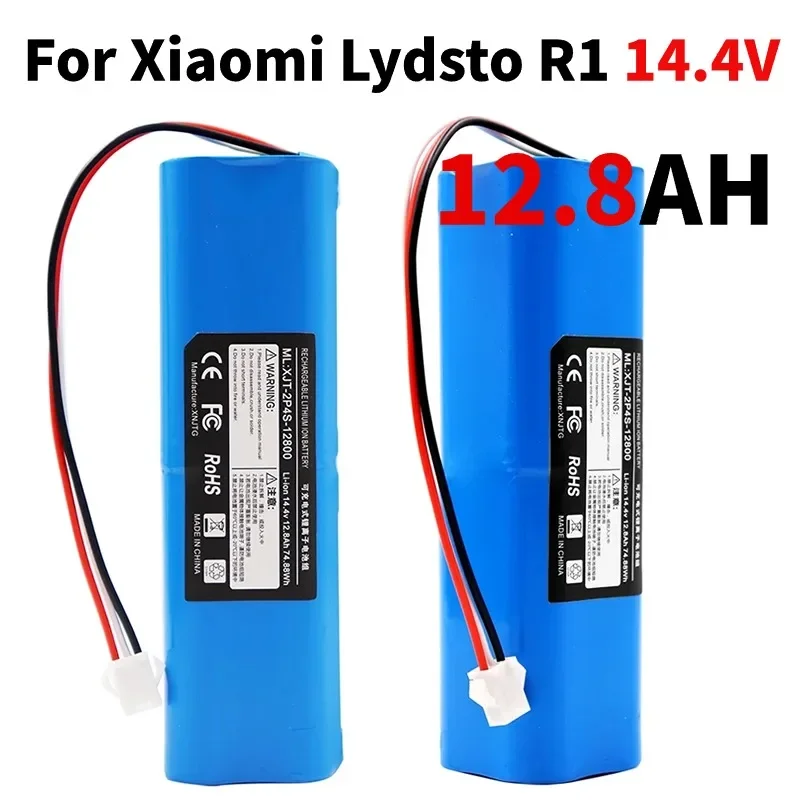 

New For XiaoMi Lydsto R1 14.4V 9800mAh 12800mAh Rechargeable Li-ion Battery Robot Vacuum Cleaner R1