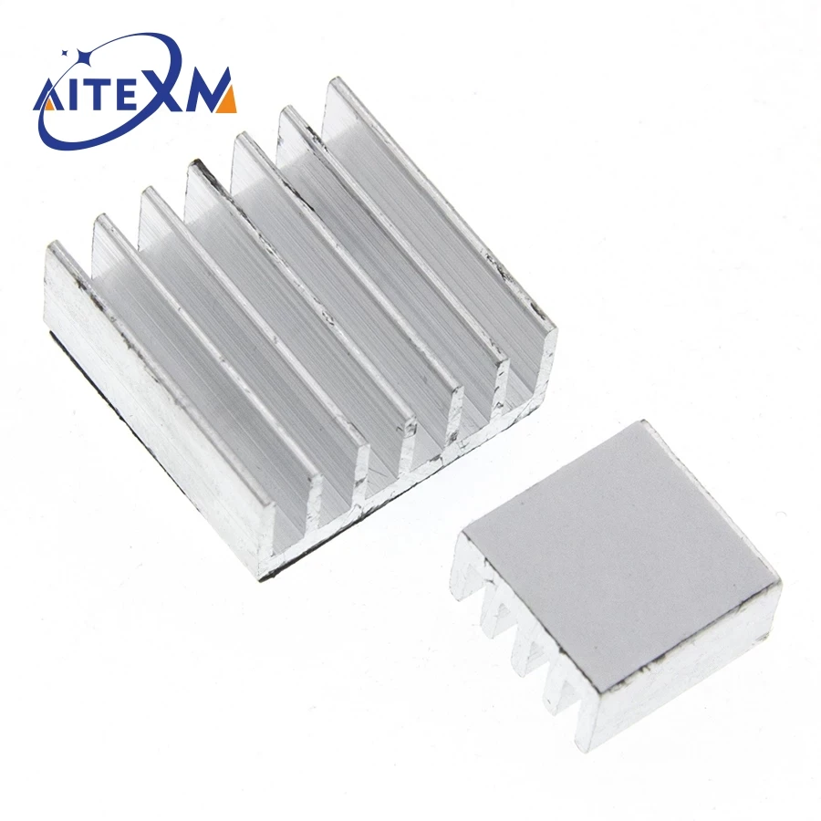 3PCS Adhésif Raspberry Pi Refroidisseur de Radiateur Radiateur En Aluminium Pur Kit Radiateur Pour Le Refroidissement Raspberry Pi 2 B