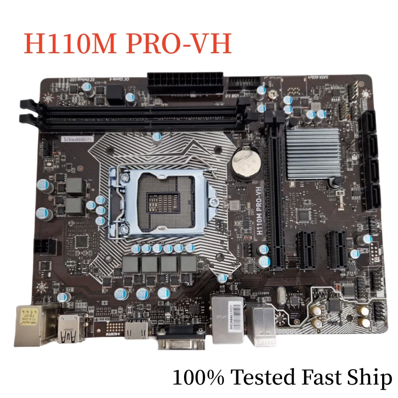 

For MSI H110M PRO-VH Motherboard H110 LGA1151 DDR4 32GB Mainboard 100% Tested Fast Ship