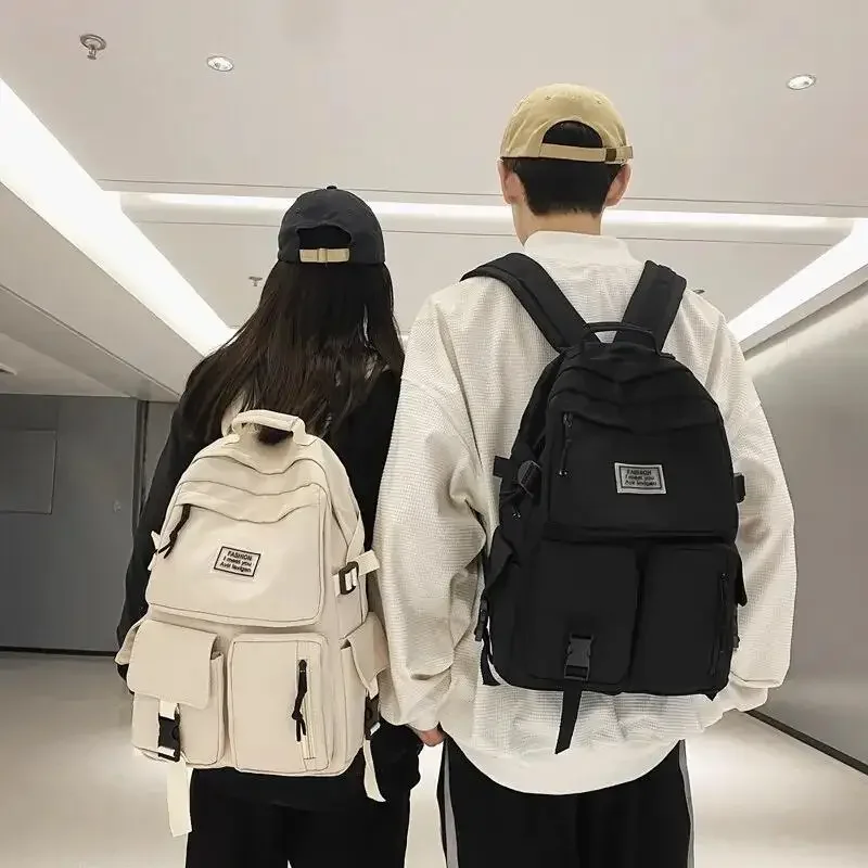 

School Backpack Lightweight Large Capacity Travel Laptop Bag Multi Pocket Unisex Couple Ergonomic Bookbag for Teenager Student
