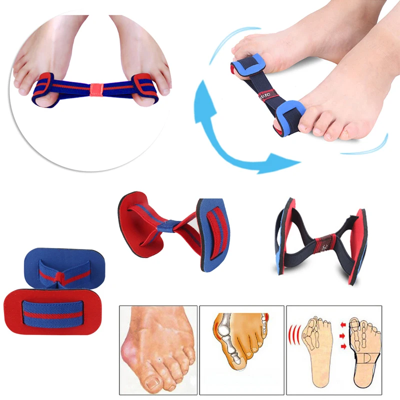 1PCS Big Toe Stretcher Bunion Correctors Hallux Valgus Corrector Elastic Belt Recovery Training Exerciser Strap Toe Separator