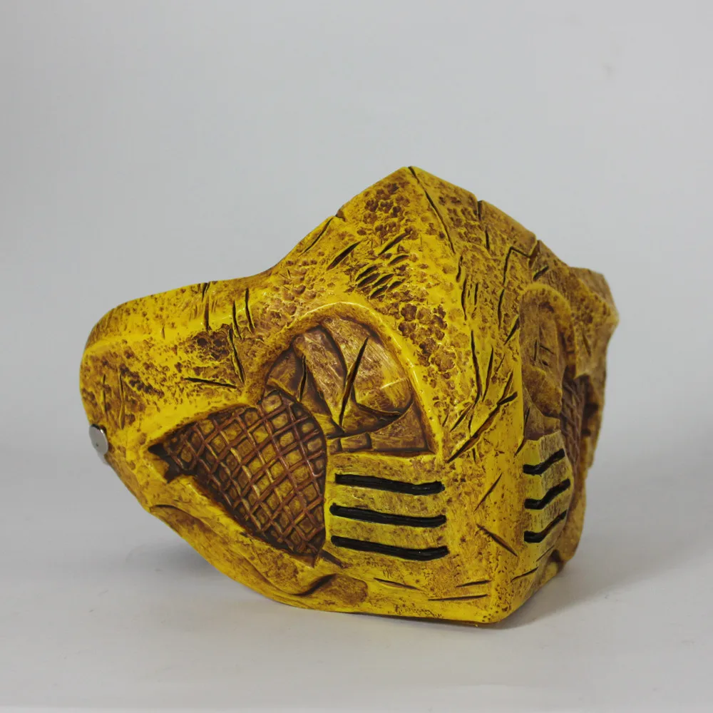 모탈 컴뱃 X 마스크 코스프레 스콜피온 할로윈 파티 마스크 카니발 의상 공연 소품 액세서리