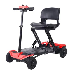 Airline Approved Lightweight 4 Wheel Electric Mobility Scooter Folding Mobility Scooter Adults Elderly