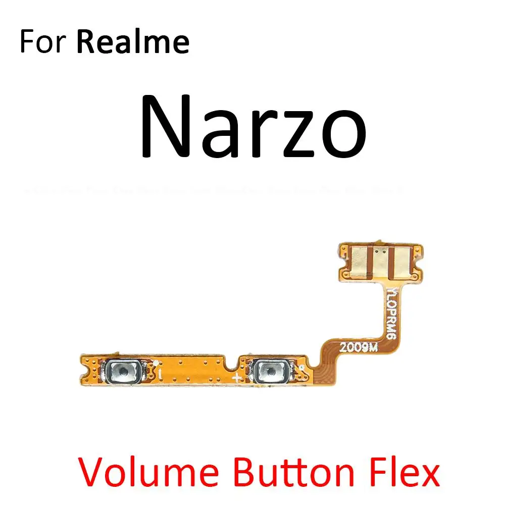 Power ON OFF Mute Switch Control Key Volume Button Flex Cable For OPPO Realme Narzo 10 10A 20A 20 Pro Replacement Parts