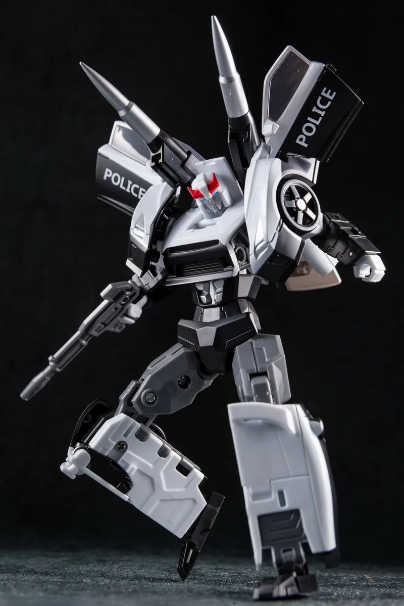 Imagem -05 - Grandes Descontos Transformação Peças Conjunto tt Hf01 Hf01 Smokescreen Prowl Velocidade Vermelha Branco Patrol Suit Action Figure com Caixa