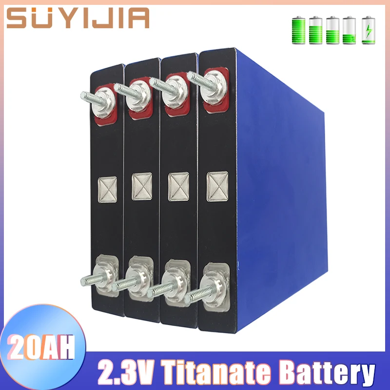 

1-4pcs 2.3V 20Ah Lithium Titanate LTO Battery Low Temperature Resistant Rechargeable Power Batteries for Car Electric Bicycle